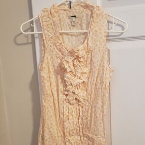 Sleeveless ruffle J. Crew top